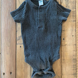 Gray Ribbed Onesie | 6-9 mo | Old Navy