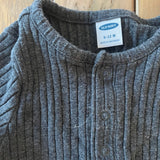 Gray Ribbed Onesie | 6-9 mo | Old Navy