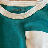 Teal Long Sleeve Onesie | 6-9 mo | Cat & Dogma