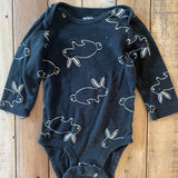 Black Rabbit Onesie | 6-9 mo | Carter's