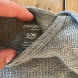Gray Long Sleeve Onesie | 6-9 mo | Carter's
