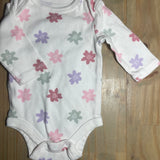 Floral Long Sleeve Onesie | newborn | Okie Dokie