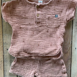 Peach Desert Muslin Two-Piece | Modern Moments