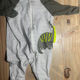 Dino Stripe Zip Up Pajama | newborn | Gerber