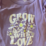 Purple Flower Onesie | 6-9 mo