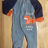 Brave Little One Zip Up Pajama | newborn | Gerber