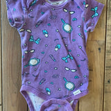 Purple Glam Theme Onesie | 6-9 mo