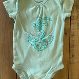Green Anchor Onesie | 6-9 mo | Carter's