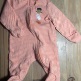 Red Stripe Zip Up Pajama | newborn | Carter's