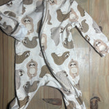 Sloth Zip Up Pajama | newborn | Old Navy