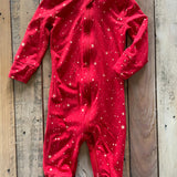 Red Sparkle Zip Up Pajama | Hanna Andersson