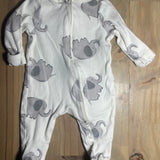 Elephant Zip Up Pajama | newborn | Old Navy