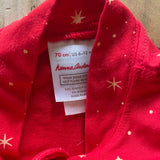 Red Sparkle Zip Up Pajama | Hanna Andersson