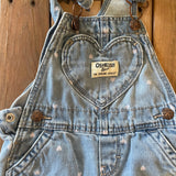 Denim Heart Overall | 6-9 mo | Osh Kosh