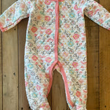 Quilted Button Up Pajama | 6-9 mo | Little Beginnings