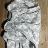 Gray & White Swaddle Wrap | newborn