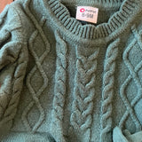 Green Winter Knit Dress | 6-9 mo