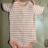 Orange Stripe Onesie | newborn