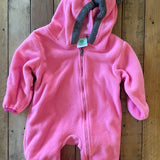 Pink Fleece Bunting | 6-9 mo | Cuddle Club