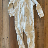 White Rabbit Zip Up Pajama | 6-9 mo | Pehr