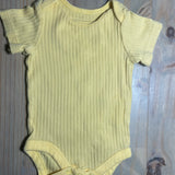 Yellow Ribbed Onesie | newborn