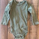 Organic Moss Green Onesie | 6-9 mo
