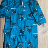 Blue Sharks Zip Up | 0-3 mo