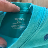 Blue Dino Onesie | 6-9 mo |  Carter's