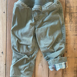 Flannel Lined Pants | 6-9 mo | Tea