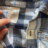 Blue Flannel Button Up | Okie Dokie