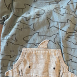 Mr Shark Romper | 6-9 mo | Carter's