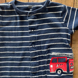 Stripe Fire Truck Romper | 9-12 mo | Carter's