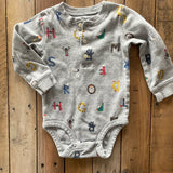 Animal Letter Print Onesie | 9-12 mo | Carter's