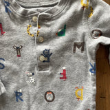 Animal Letter Print Onesie | 9-12 mo | Carter's