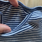 Blue & White Long Sleeve Onesie | 9-12 mo | Carter's