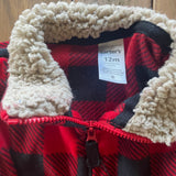Buffalo Plaid Fleece Vest| 9-12 mo | Carter's