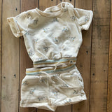 Organic Two Piece Set | 9-12 mo | Rabbit + Bear