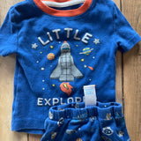 Blue Little Explorer Pajama Set | 18-24 mo