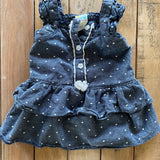 Denim Ruffle Dress | HealthTex