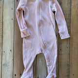 Pink Zip Up Pajama | 6-9 mo | Old Navy