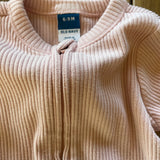 Pink Zip Up Pajama | 6-9 mo | Old Navy