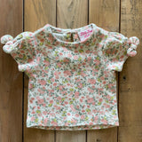 Short Sleeve Flower Tee | Little Lass