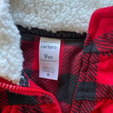 Plaid Red Fleece Vest | 6-9 mo | Carter's