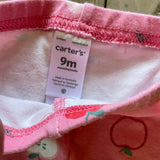 Pink Apple Leggings | 6-9 mo | Carter's
