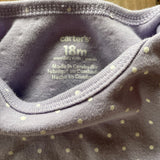 Gray Polkadots Onesie | 12-18 mo | Carter's