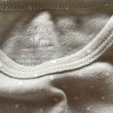 Light Gray Polkadots Onesie | 12-18 mo | Carter's