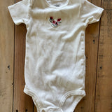 White Flower Onesie | 12-18 mo | Carter's