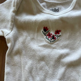 White Flower Onesie | 12-18 mo | Carter's