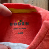 Hot Coral Tiger Shirt | 3-6 mo | Boden