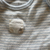 Light Blue Stripe Onesie | 3-6 mo | Burt's Bees